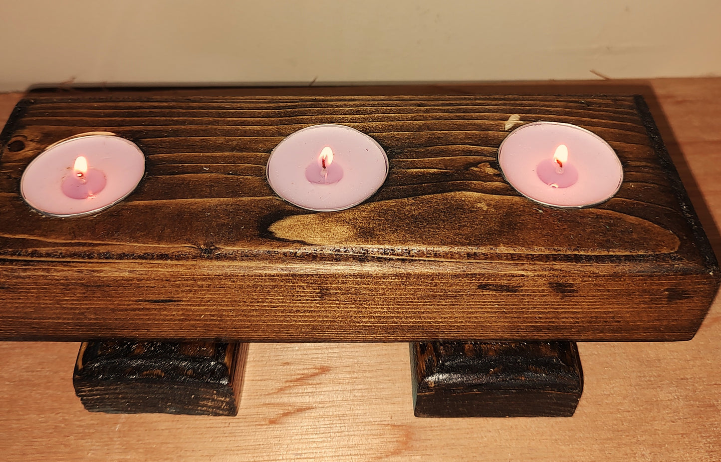 Three Tea light Candle Holder