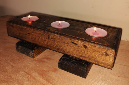 Three Tea light Candle Holder