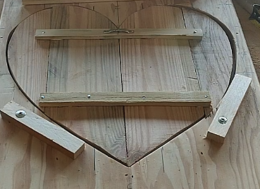 Handmade Rustic Pallet-Wood Heart