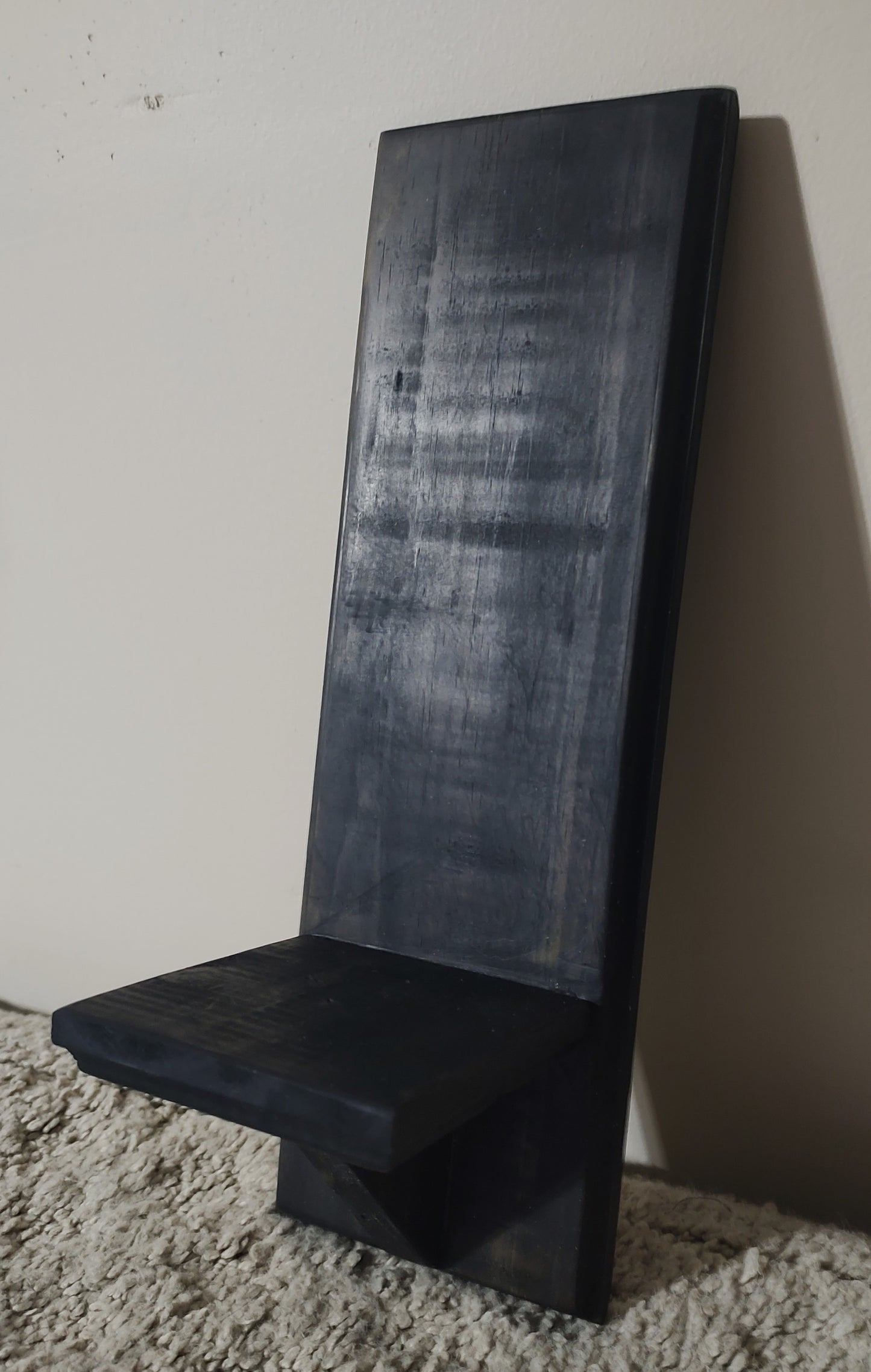 Black Stain Wall Candle Holder (Pair)