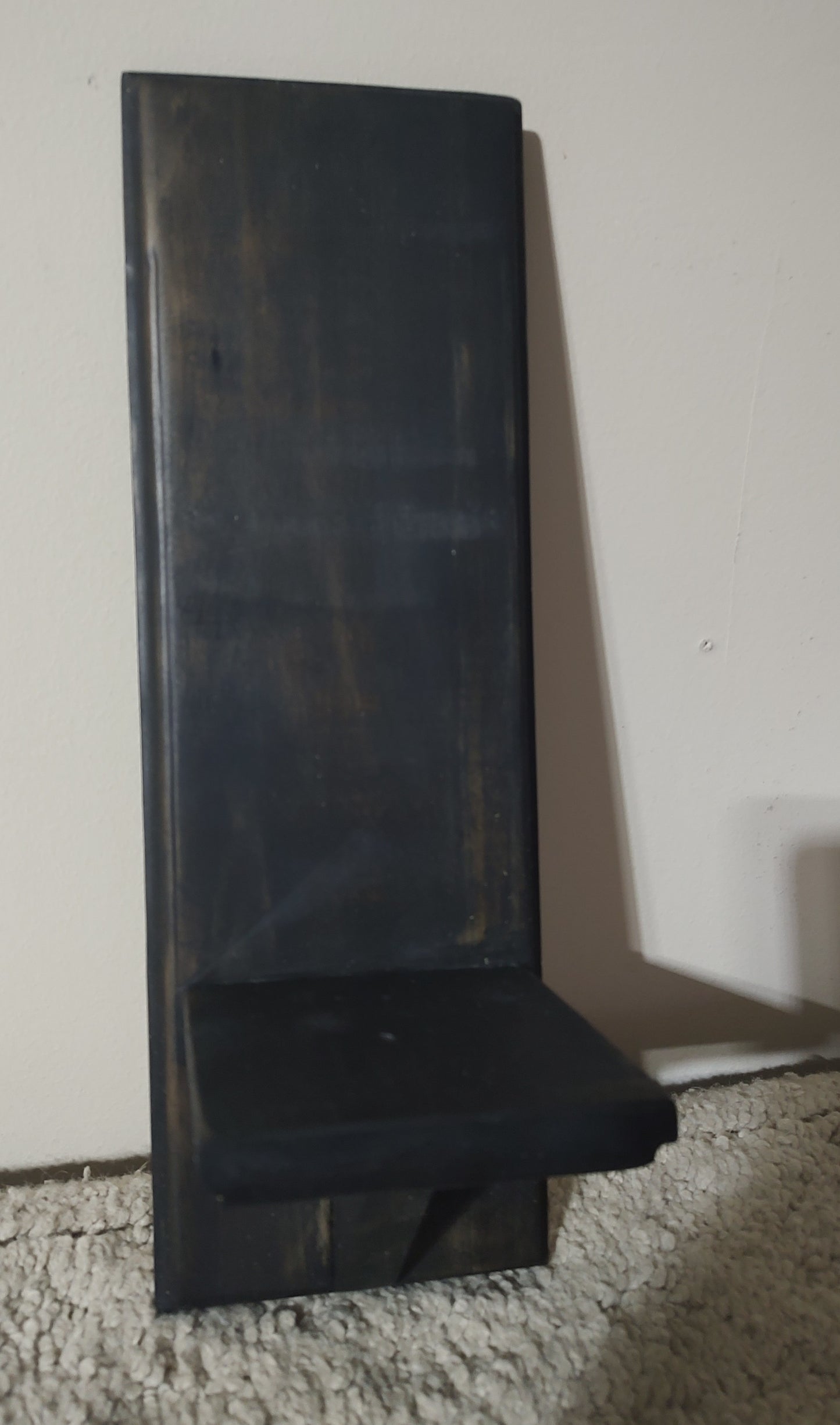 Black Stain Wall Candle Holder (Pair)